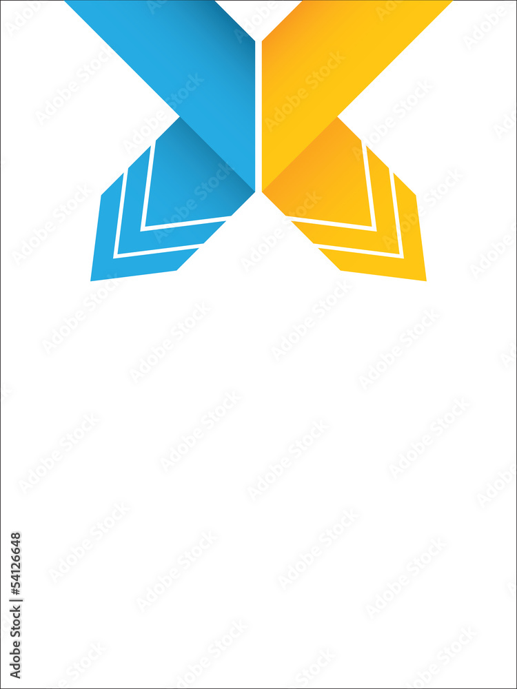 abstract origami speech bubble with special design abstract origami speech bubble with special design