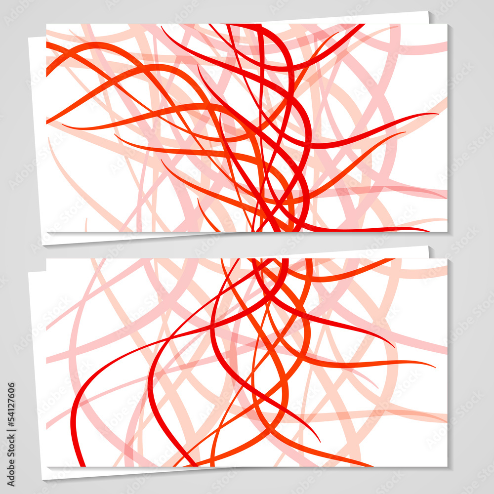 Vector business-card set for your design, abstract Illustration. Vector business-card set for your design, abstract Illustration.