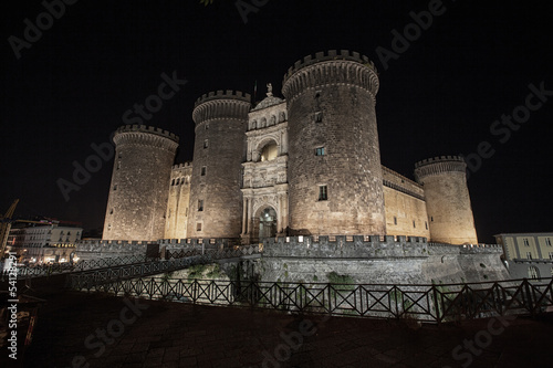 Naples nocturne on Castello Maschio Angioino