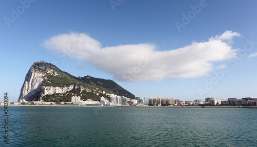 Rock of Gibraltar from La Linea, Spain