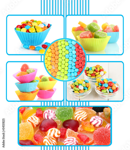 Collection of colorful candies