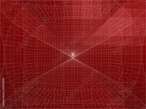 Abstract Wire Net Structure Vector