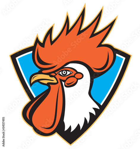 Rooster Cockerel Head Crest