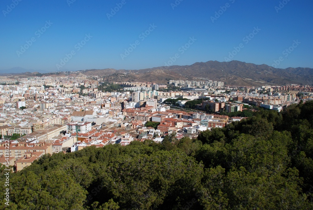 View over city, Malaga, Spain © Arena Photo UK