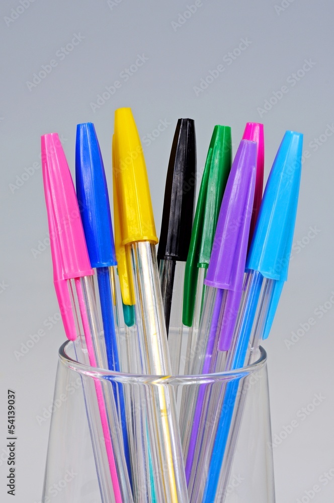 Coloured ballpoint pens © Arena Photo UK Coloured ballpoint pens © Arena Photo UK