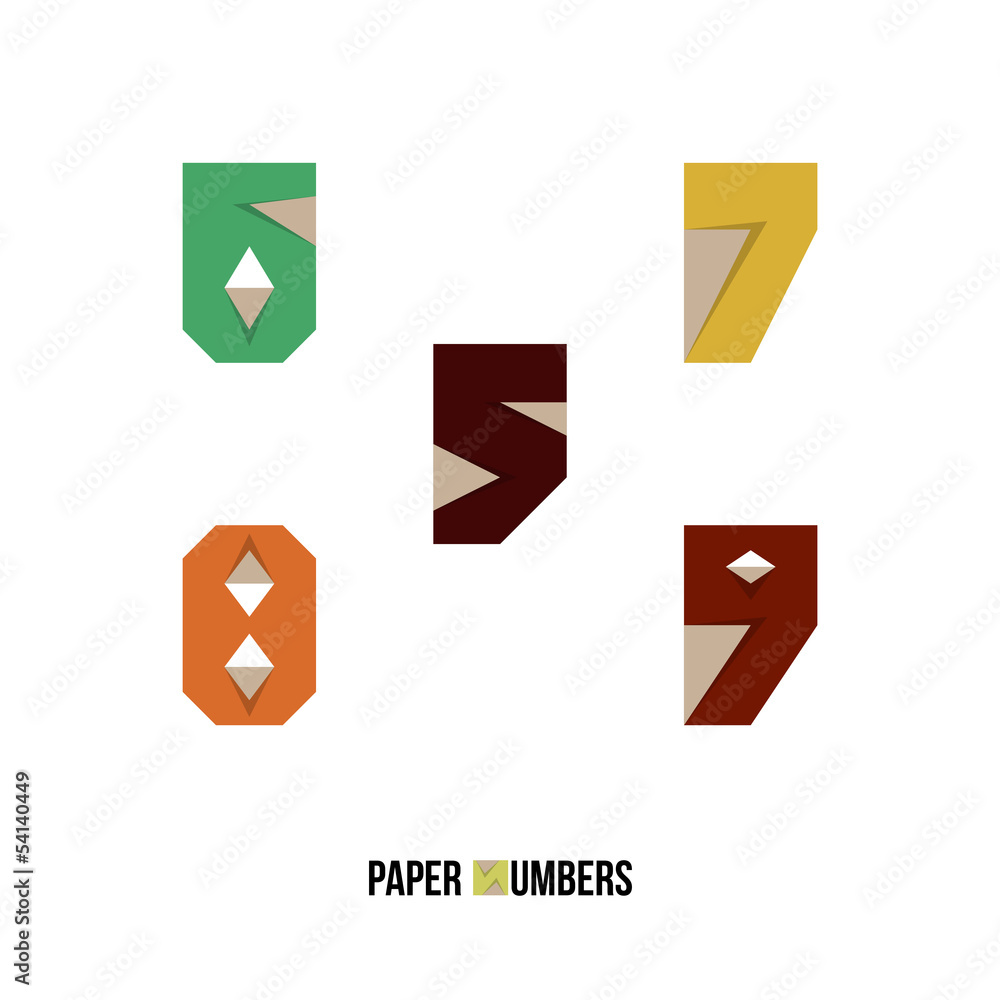 0 1 2 3 4 - Paper Numbers 0 1 2 3 4 - Paper Numbers