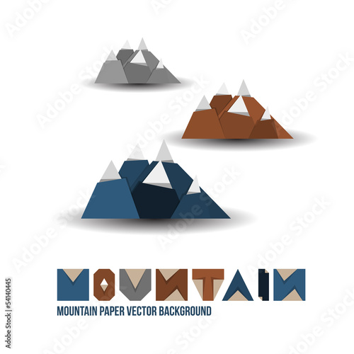 Paper Mountain Background