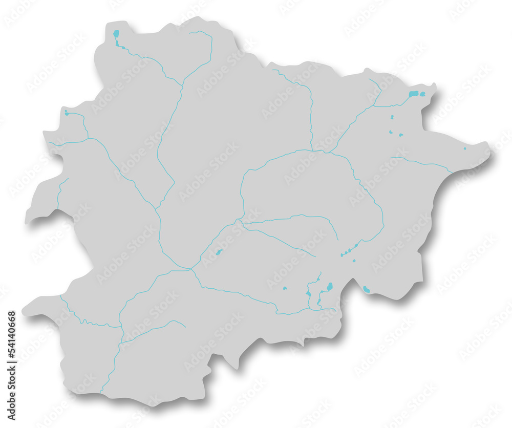 Carte de l'Andorre
