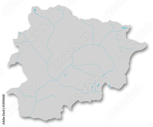 Carte de l Andorre
