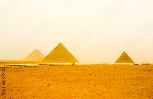 Great pyramids in Giza valley  Cairo  Egypt