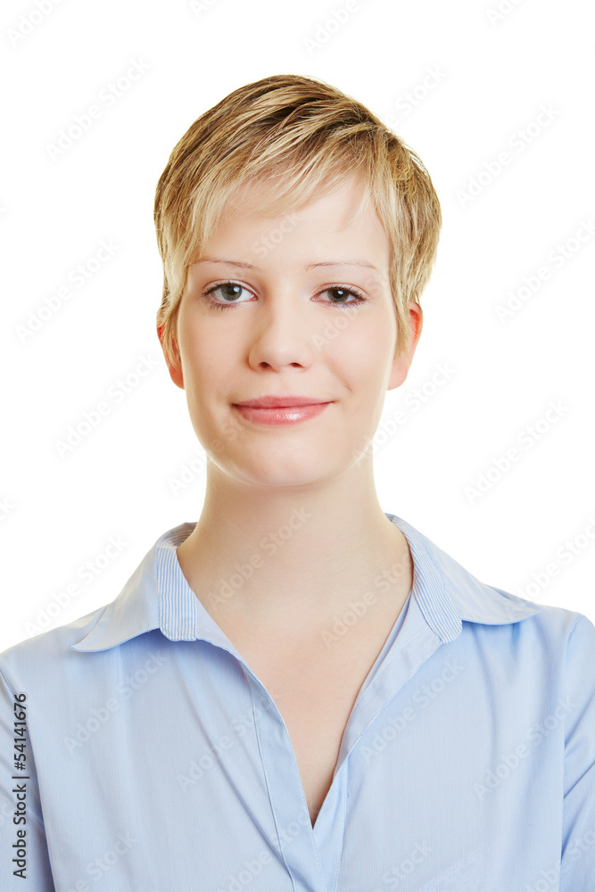 Bewerbungsfoto einer jungen Frau Bewerbungsfoto einer jungen Frau