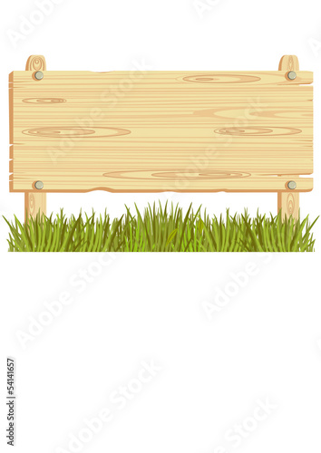 wooden sign