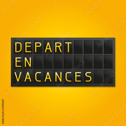 départ en vacances