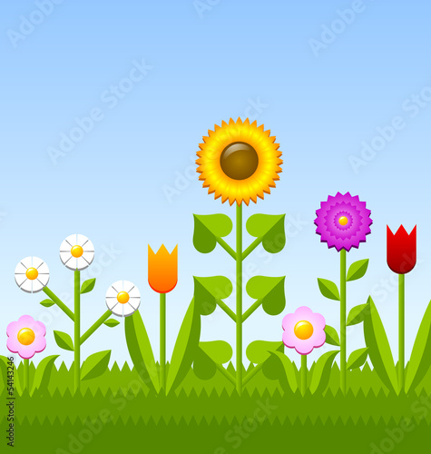 Fototapeta Naklejka Na Ścianę i Meble -  Flower garden