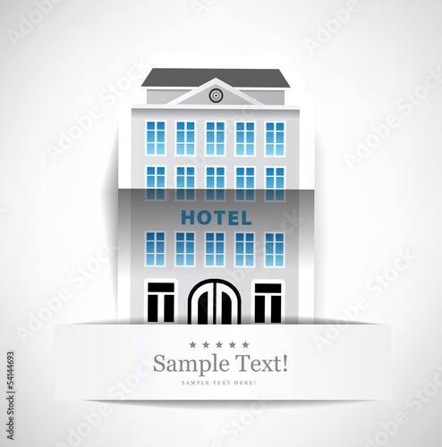 The building of hotel
