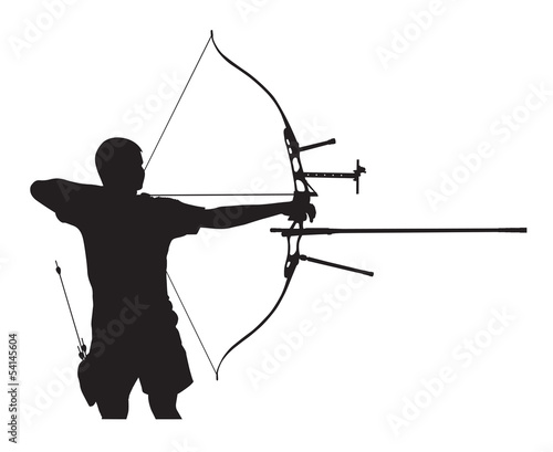 Silhouette of archer