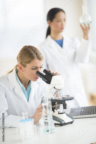 Female Scientists Working In Laboratory