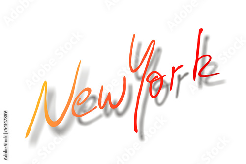 New York, Handschrift