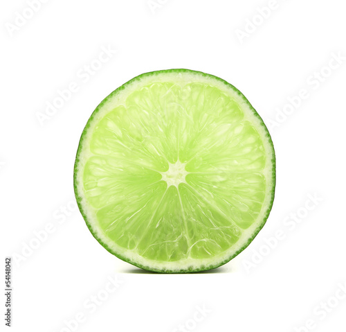 Fresh lime isolated on a white background