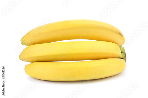 Bunch of bananas isolated on a white background