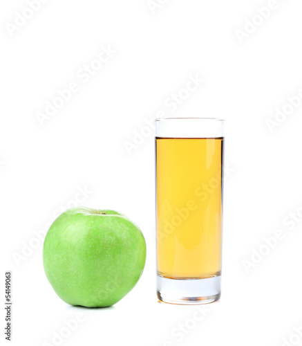 green apple and juice