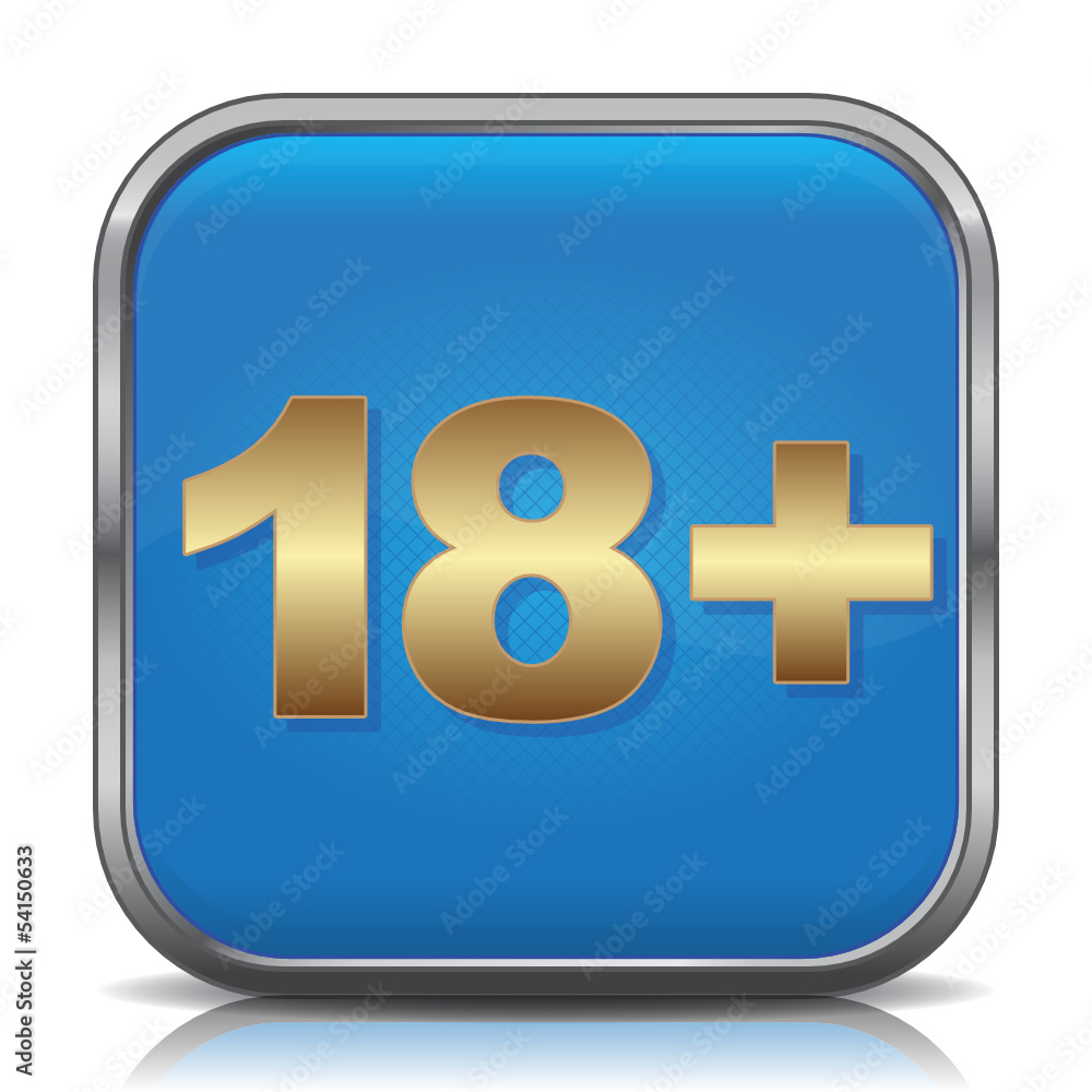 Fototapeta premium 18+ ICON