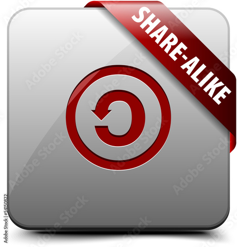 CC Share-alike button photo