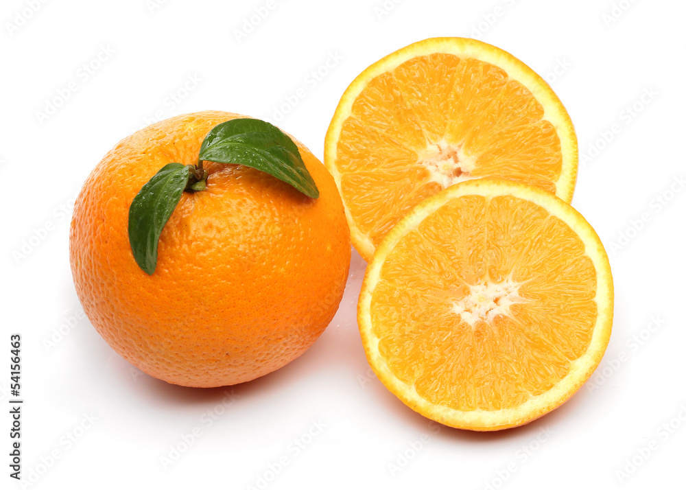 Healthy orange isolated over white background Healthy orange isolated over white background