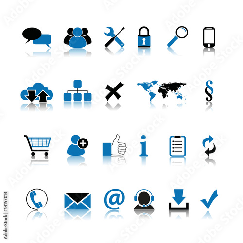 basic web icon set