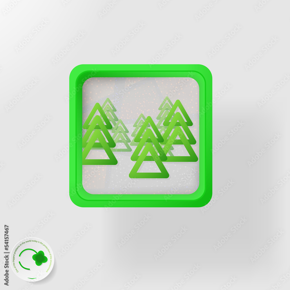 eco badge, green forest, abstract background eco badge, green forest, abstract background