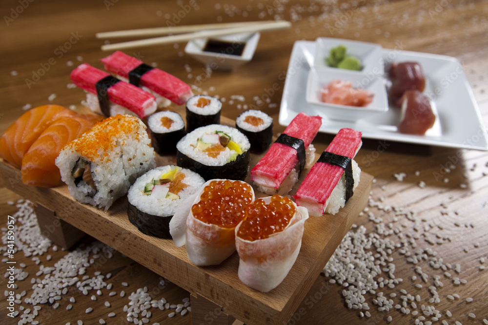 Sushi traditional japanese food Sushi traditional japanese food