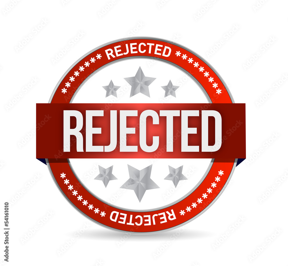 Obraz premium reject seal stamp illustration