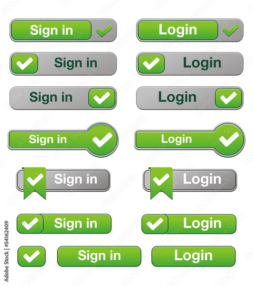 login and sign in button - green colour login and sign in button - green colour