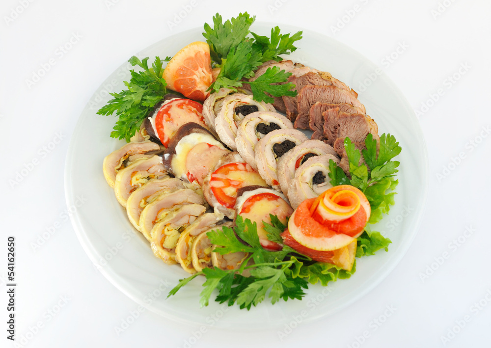 Different meatloaf, sliced. Different meatloaf, sliced.