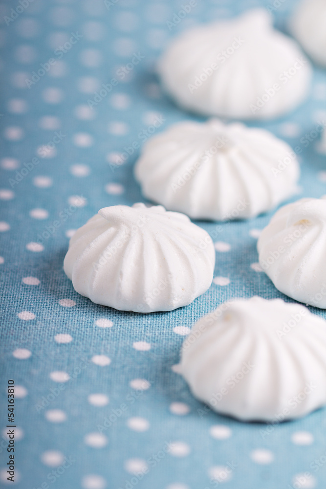 Meringues close up Meringues close up