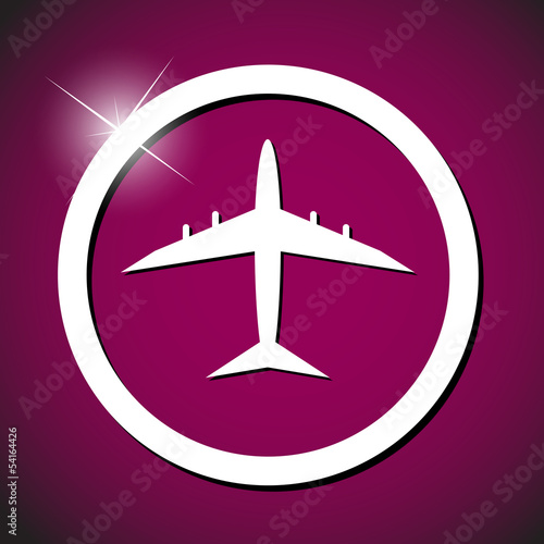 plane icon vector illustration