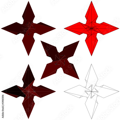 Ninja Stars Shuriken Vector