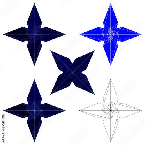 Ninja Stars Shuriken Vector