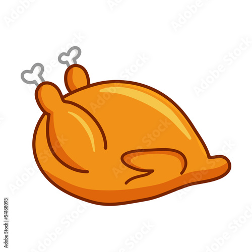 Whole roast chicken