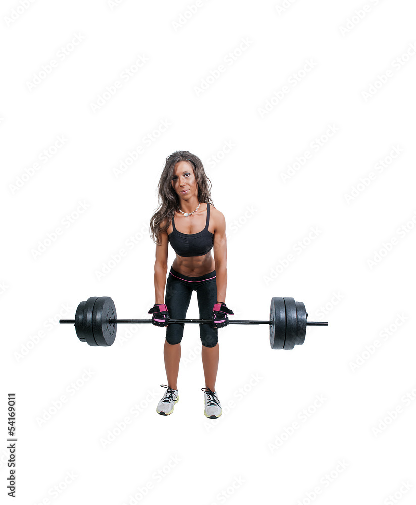 Woman Working with Weights Woman Working with Weights