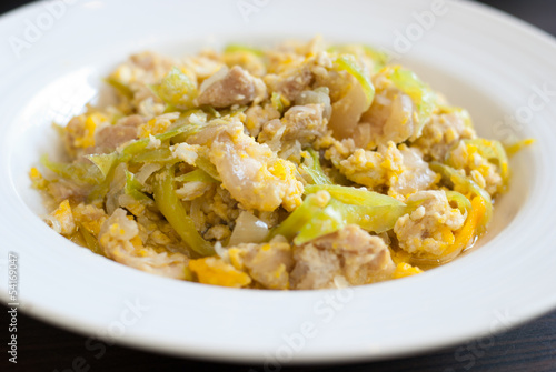 Stir fried pork with pepper