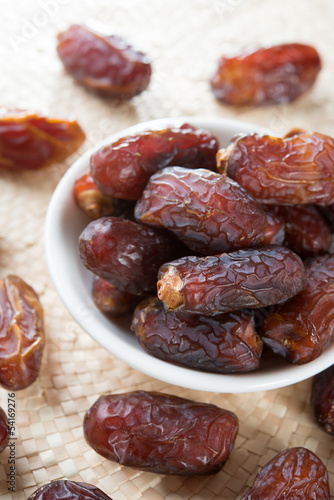 Dried date palm fruits