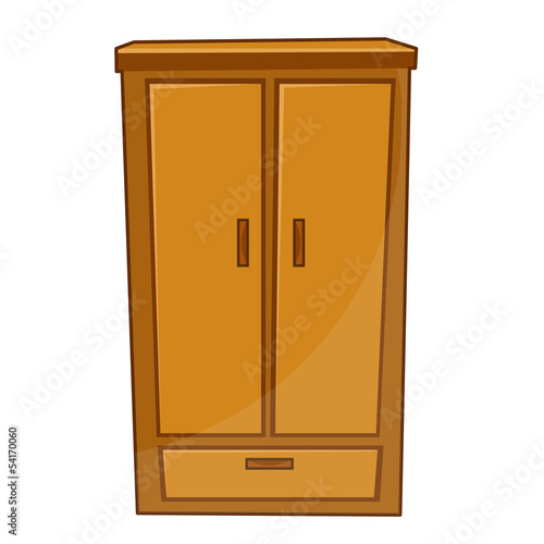 wardrobe isolated illustration