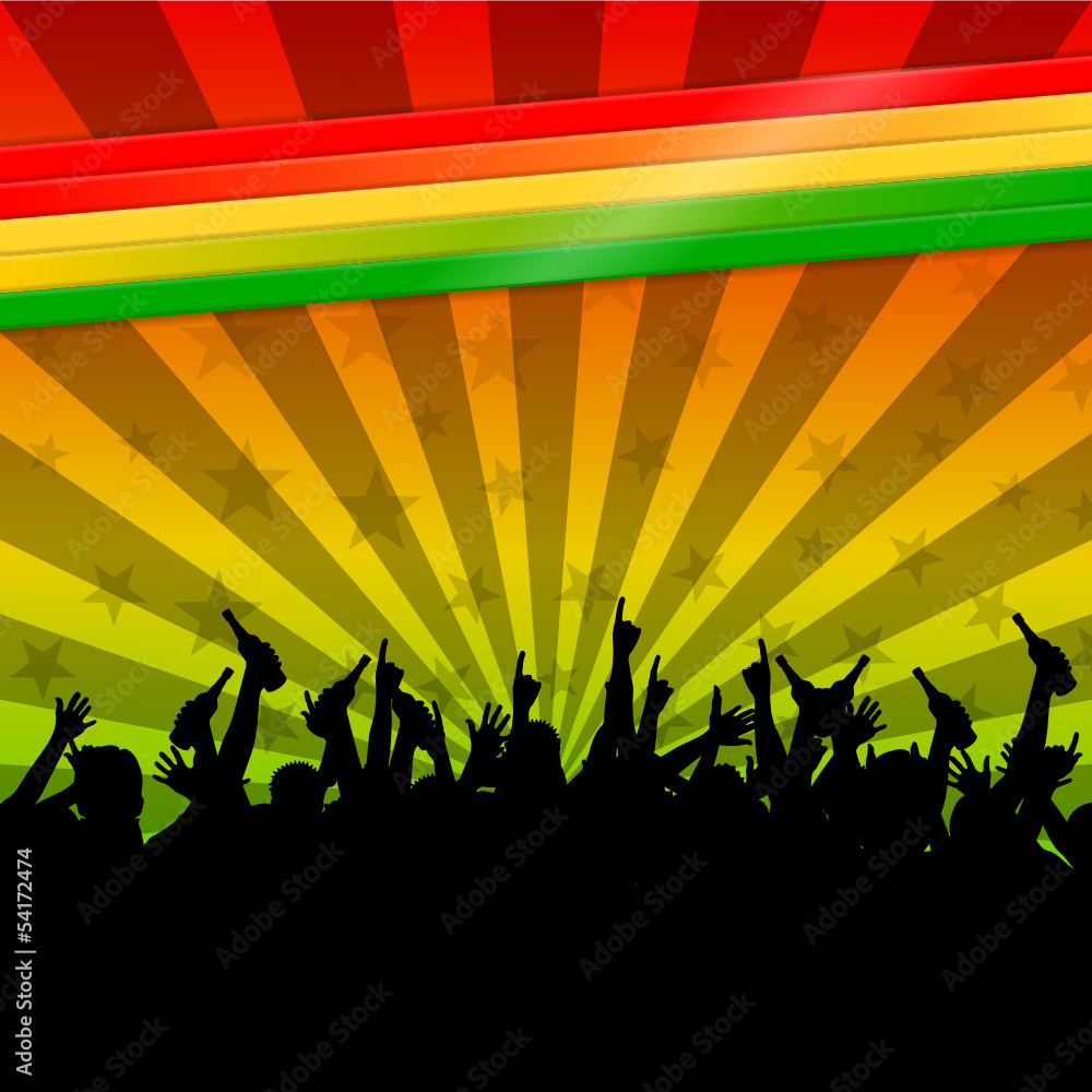 hintergrund regenbogenfarben reggae II