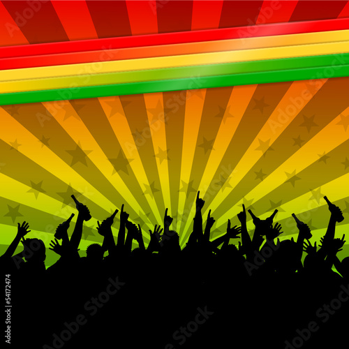 hintergrund regenbogenfarben reggae II photo