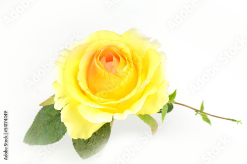 Colorful Artificial Flower Arrangement on white background
