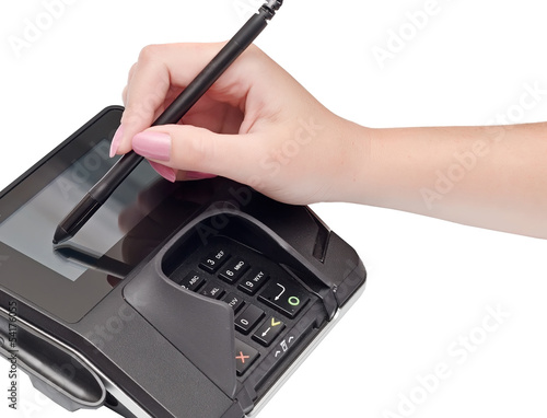 payment terminal, digital electronic signature