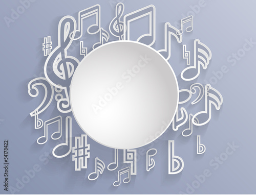 Abstract music background photo