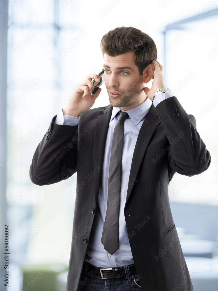 Portrait of professional smiling businessman Portrait of professional smiling businessman