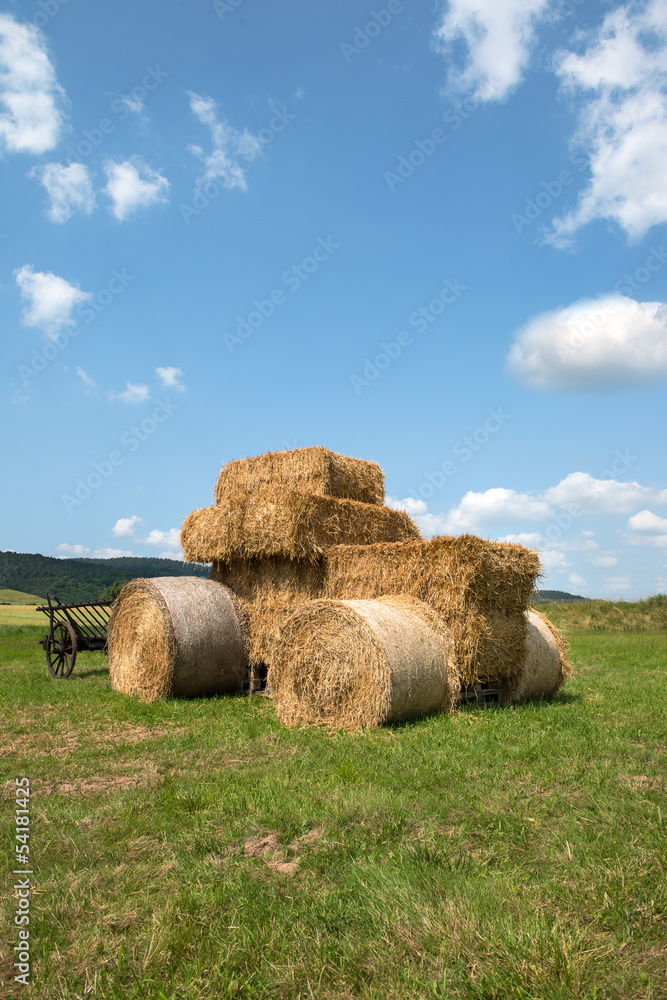 Strohballen - Traktor